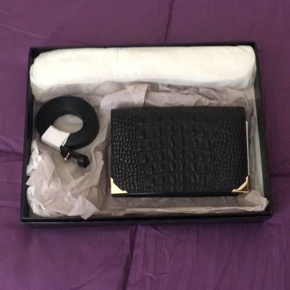 Alexander Wang Black Prisma Skeletal Double Biker Calf Leather Crossbody Bag - Picture 4 of 9